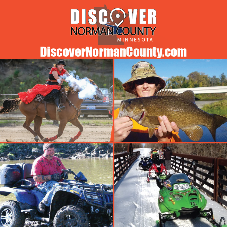 Norman County EDA horse fish snowmobiles fourwheeler
